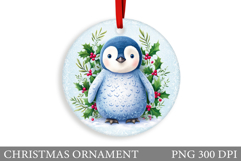 Cute Penguin Christmas Ornament. Christmas Ornament Design Product Image 1