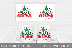 Christmas Tree Mug Design. Christmas Tree Sublimation Product Image 1