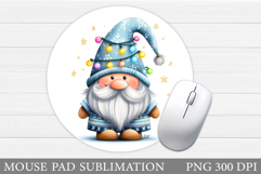 Christmas Gnome Mouse Pad. Christmas Mouse Pad Design Product Image 1