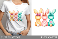 Bunny Sublimation. Bunny T-Shirt Design Product Image 1