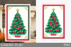 Christmas Tree Garden Flag. Merry Christmas Garden Flag Product Image 1