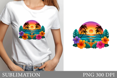 Sea T-Shirt Design. Sea Sublimation Product Image 1