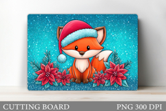 Christmas Fox Cutting Board. Christmas Cutting Board Design Product Image 1