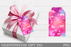 Valentines Gift Tag Design. Hearts Gift Tag Printable Product Image 1