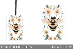 Bee Car Air Freshener Design. Bee Sublimation Product Image 1