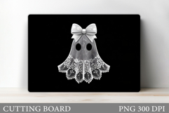 Cute Halloween Cutting Board. Cute Ghost Cutting Board Product Image 1