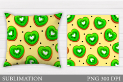 Kiwi Pillow Design. Kiwi Sublimation Product Image 1