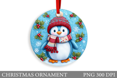Cute Penguin Christmas Ornament. Christmas Ornament Design Product Image 1
