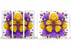 Butterfly Tumbler Design. Butterfly Tumbler Sublimation Product Image 2