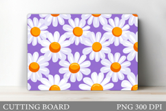 Daisy Flowers Cutting Board. Floral Kitchen Cutting Design Product Image 1