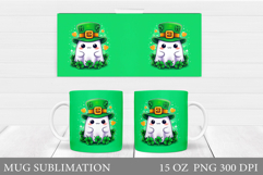 St Patrick Ghost Mug Design. St Patrick Mug Sublimation Product Image 1