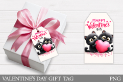 Valentines Dog Gift Tag. Valentines Gift Tag Design Product Image 1