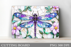 Dragonfly Cutting Board Design. Dragonfly Sublimation Product Image 1