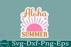 Summer sticker svg design Beach quotes Funny summer Product Image 1