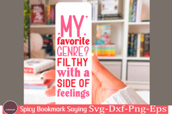 Spicy Bookmark Saying SVG Book Lovers png Product Image 1