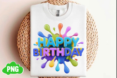 Happy Birthday Png Sublimation Design Product Image 1