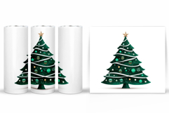 Christmas Tree Tumbler Sublimation. Christmas Tumbler Design Product Image 2