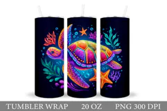 Turtle Tumbler Design. Turtle Tumbler Sublimation Product Image 1