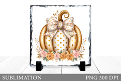 Pumpkin Slate Design. Pumpkin Sublimation Product Image 1