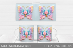 Butterfly Mug Design. Butterfliy Mug Sublimation Product Image 1