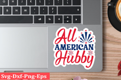 4th of July Sticker Svg Design, Patriotics Quotes Svg, Product Image 1
