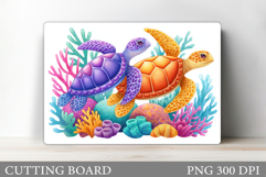 Turtle Kitchen Cutting Board. Sea Turtle Cutting Board Product Image 1