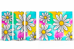 Daisy Flowers Tumbler Design. Flowers Tumbler Sublimation Product Image 2