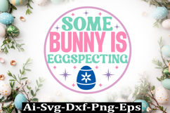 Happy Easter Round sign SVG Design Cute Easter Quotes SVG Product Image 1