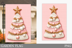 Christmas Tree Garden Flag. Christmas Garden Flag Design Product Image 1