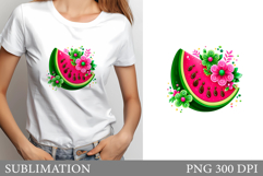 Watermelon T-Shirt Design. Watermelon Sublimation Product Image 1