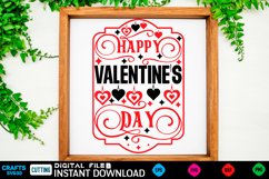 Happy valentine Farmhouse Sign, Round Sign Design Product Image 1