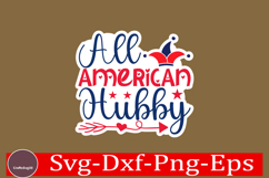 4th of July Sticker Svg Design, Patriotics Quotes Svg, Product Image 1
