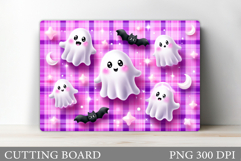 Cute Halloween Cutting Board. Cute Ghost Cutting Board Product Image 1
