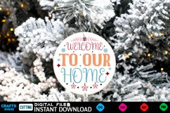 Christmas Round sign Svg design holiday quotes Svg Christmas Product Image 1