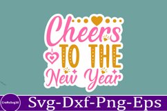 happy new year sticker Svg Bundle for Shirts 2025 New Year Product Image 12