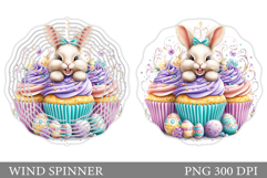 Easter Bunny Wind Spinner. Easter Wind Spinner Design Product Image 1