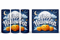 Halloween Pumpkin Tumbler Wrap. Halloween Tumbler Design Product Image 2