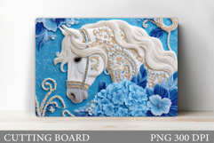 Horse Cutting Board Design. Horse Sublimation Product Image 1