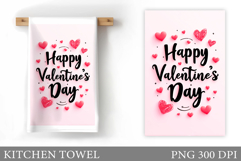 Valentines Day Kitchen Towel. Valentines Kitchen Towel Product Image 1