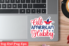 4th of July Sticker Svg Design, Patriotics Quotes Svg, Product Image 1