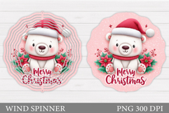 Christmas Bear Wind Spinner. Christmas Wind Spinner Design Product Image 1