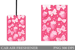 Strawberry Car Air Freshener Design. Strawberry Sublimation Product Image 1