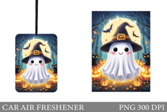 Ghost Car Air Freshener. Halloween Car Air Freshener Product Image 1