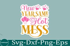 happy new year sticker Svg Bundle for Shirts 2025 New Year Product Image 12
