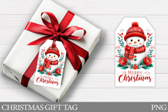 Christmas Gift Tags. Christmas Snowman Gift Tag Printable Product Image 1