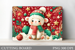 Christmas Lamb Cutting Board. Christmas Cutting Board Product Image 1