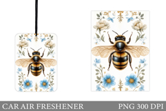 Bee Car Air Freshener. Flowers Car Air Freshener Product Image 1