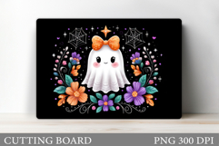 Cute Halloween Cutting Board. Cute Ghost Cutting Board Product Image 1