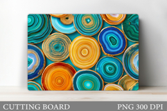 Agate Stone Cutting Board Design. Abstraction Sublimation Product Image 1