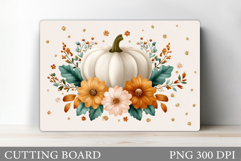 Fall Pumpkin Cutting Board. Fall Kitchen Cutting Board Product Image 1